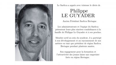 Décès de Philippe Le Guyader, ancien Président Snefcca Bretagne